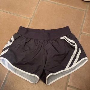 gray varsity shorts